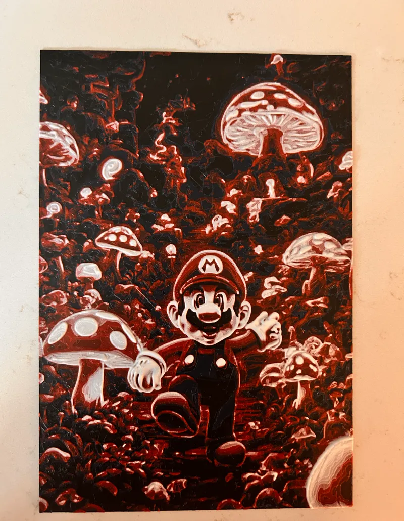 Trippy Mario HueForge