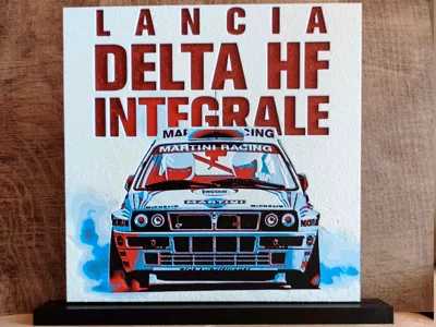 Lancia Delta HF Integrale Poster