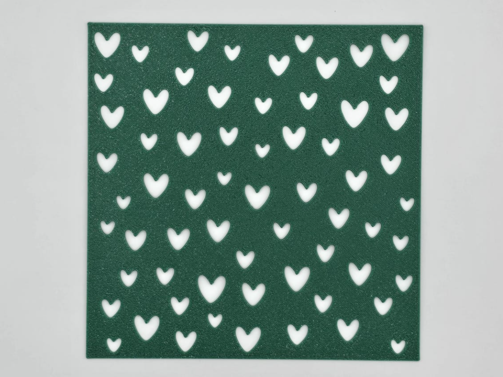 Heart Pattern Stencil Template