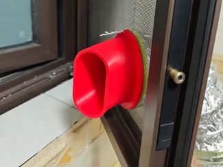 平开纱窗磁吸出风口
