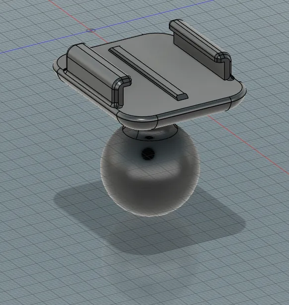GoPro Ball mount for handlebar arm