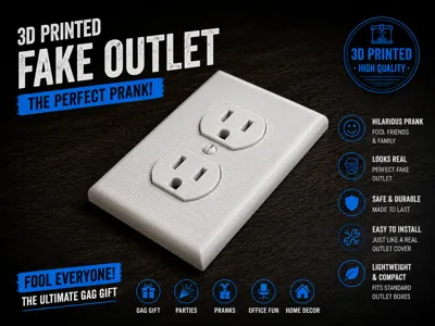 Fake wall socket prank