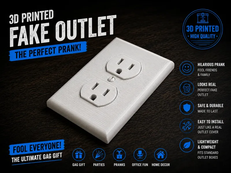 Fake wall socket prank