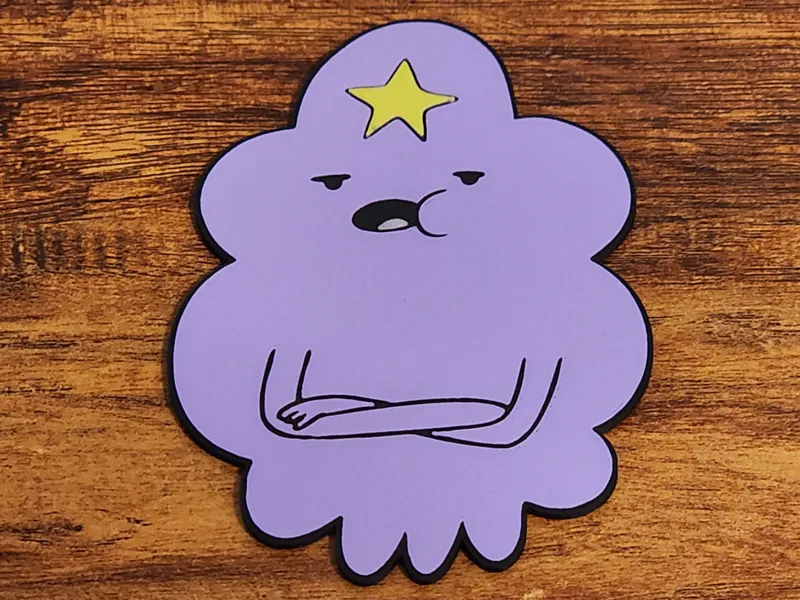Lumpy Space Princess Magnet (HueForge) (Low Waste)