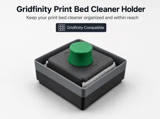 Gridfinity Print Bed Cleaner Holder