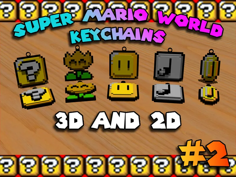 Super Mario World Keychain (pack 2)