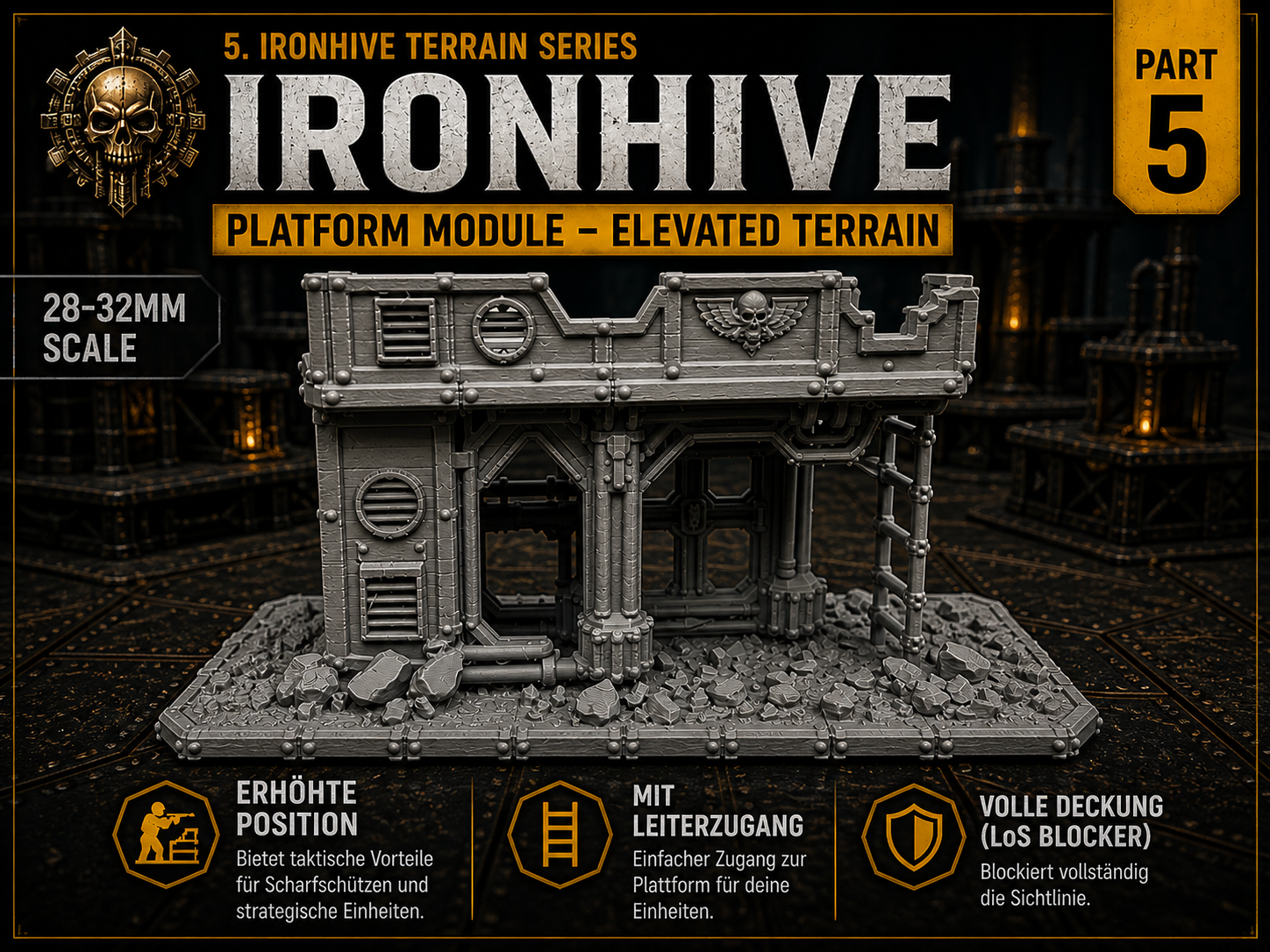 6. IRONHIVE – Platform Module – Elevated Terrain 