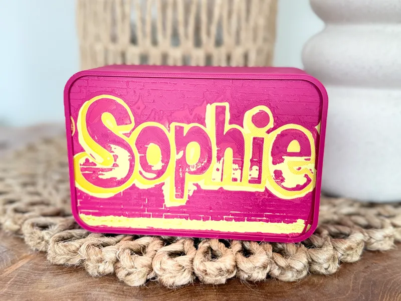 Sophie Spardose im Graffitti Hueforge Stil