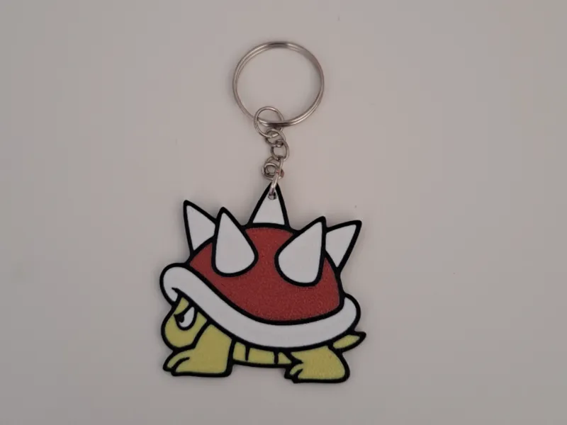 Super Mario turtle with spikes Keychain