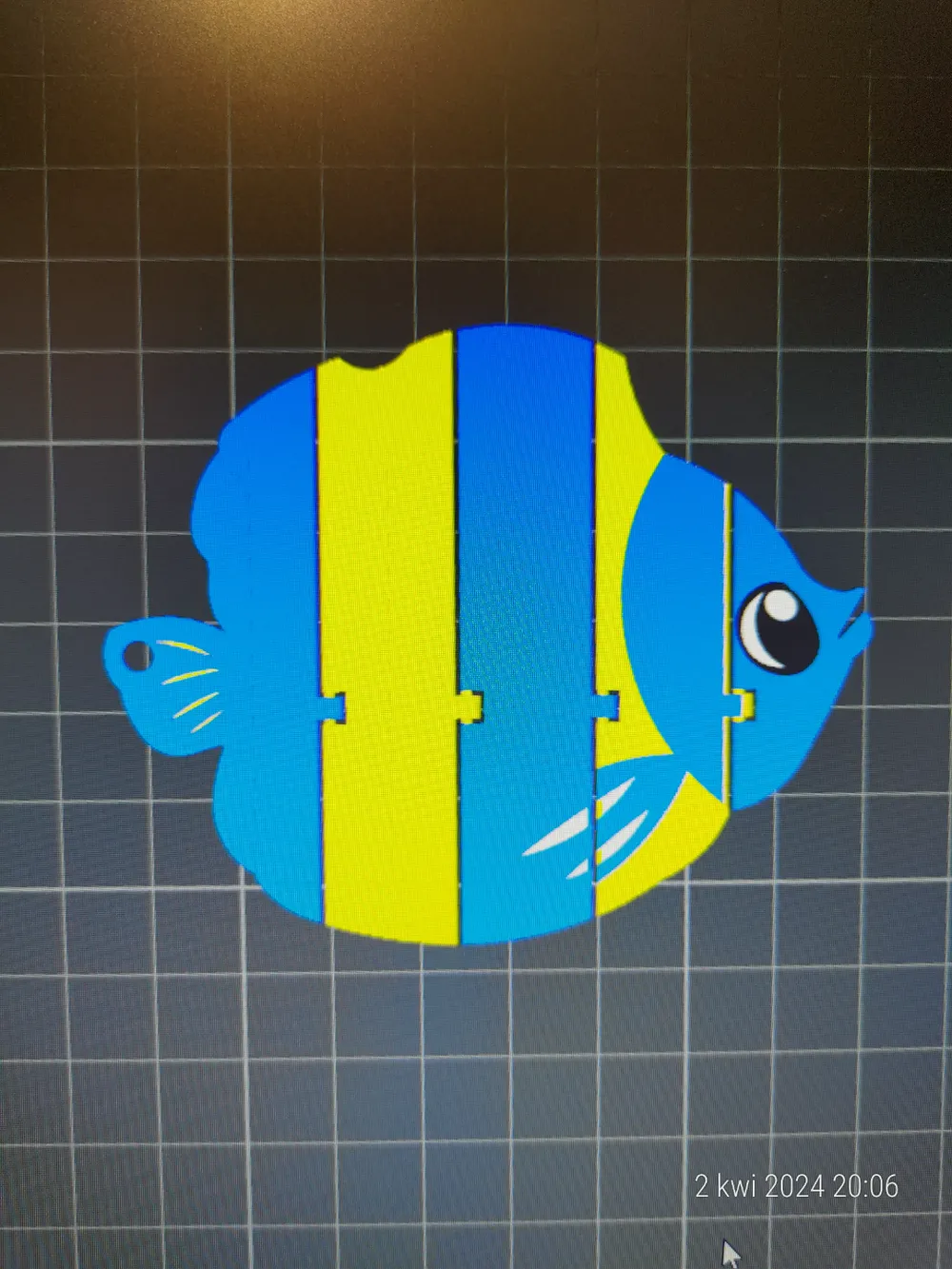 Fish moving key chain - Free 3D Print Model - MakerWorld