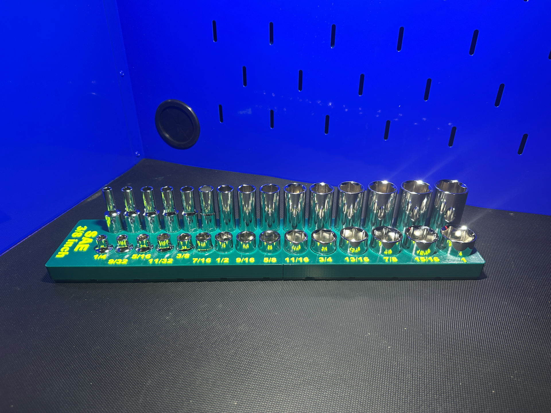 Gridfinity Quinn 3/8" SAE Master Socket Tray