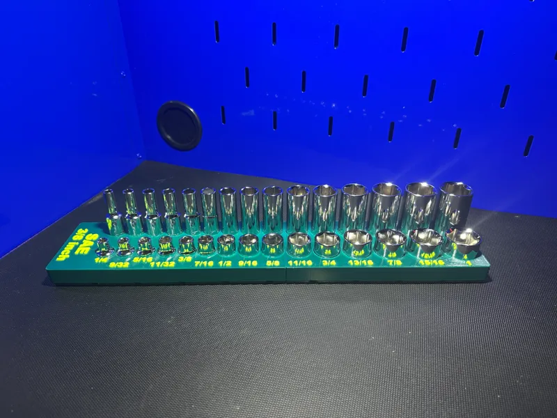 Gridfinity Quinn 3/8" SAE Master Socket Tray