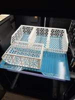 4 Baskets on one plate - H2-series (left nozzle H2C/D)