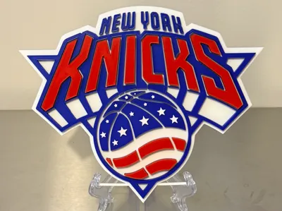 New York Knicks Logo in Red-White-Blue