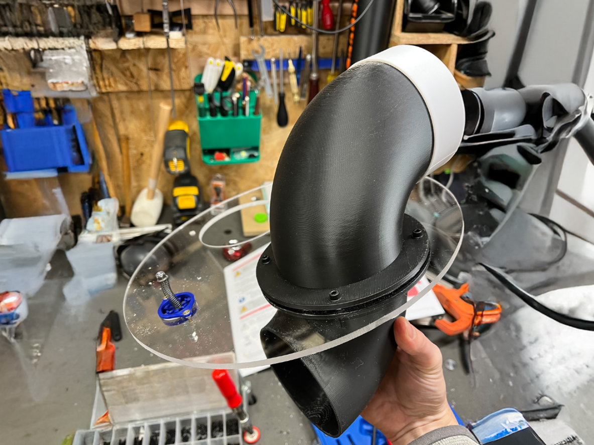 100+110mm (4") Cyclone for custom lid/barrel/drum