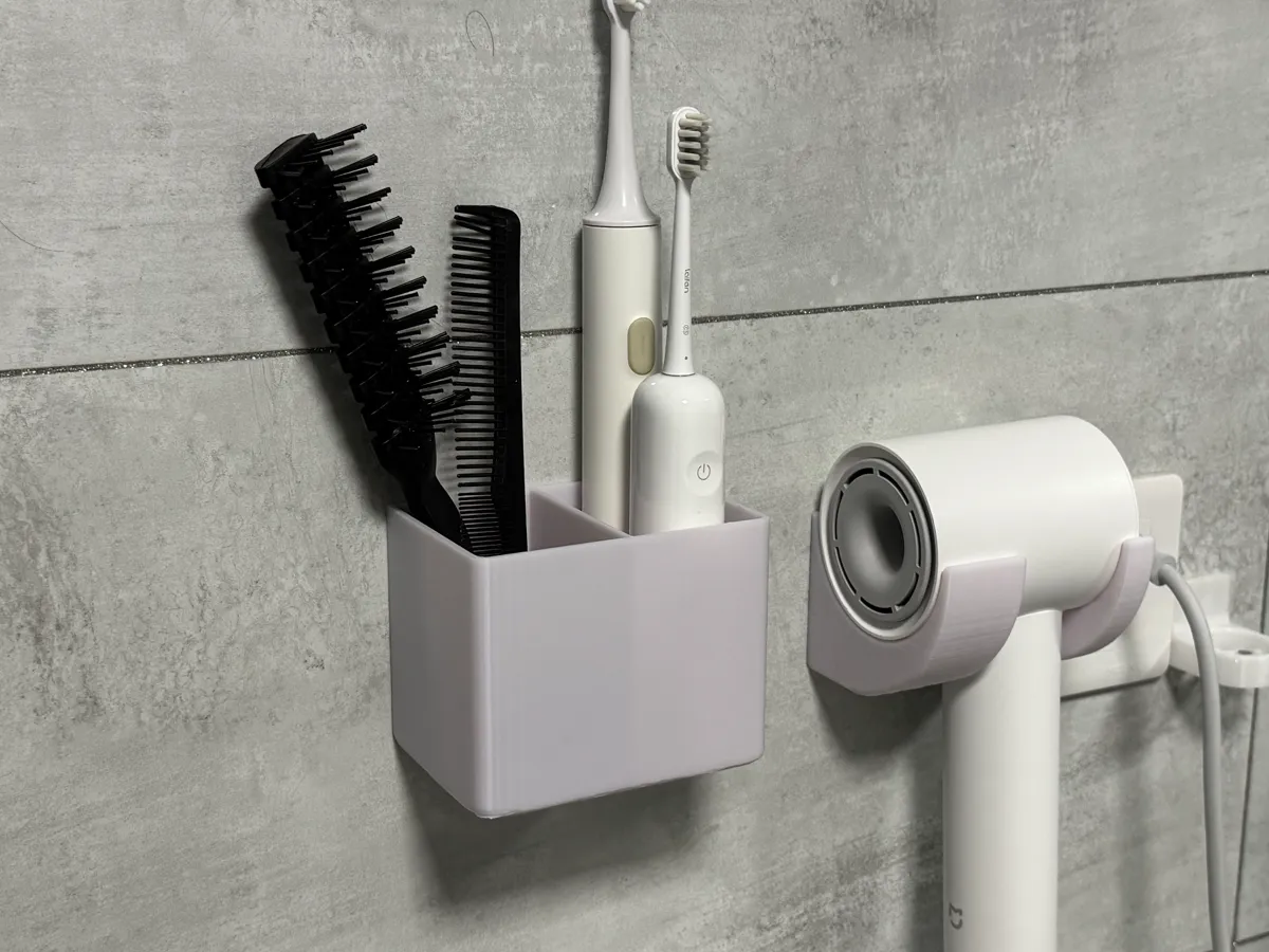 Étagère de salle de bain à deux compartiments