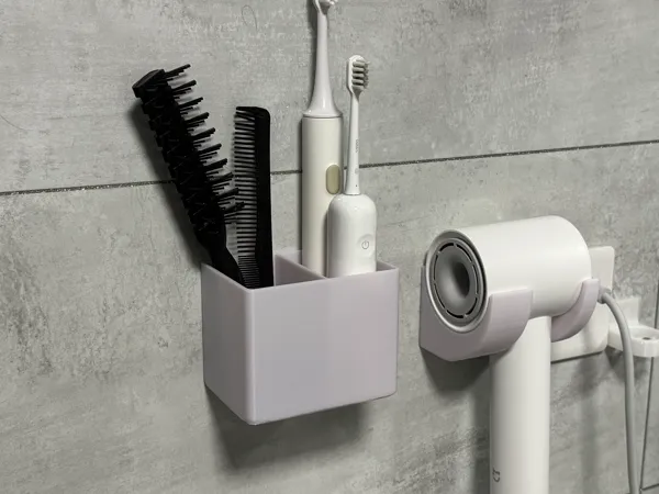 Étagère de salle de bain à deux compartiments