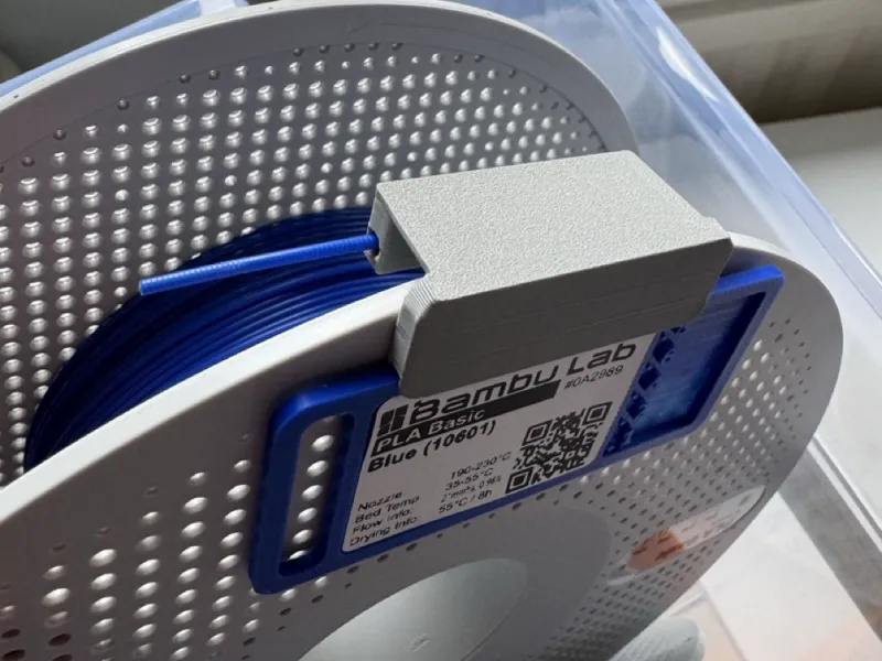 Bambu Spool Filament clip and swatch holder