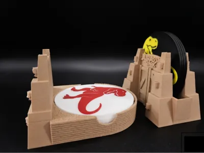 Dino Coaster holder (fits 90mm round coaster)