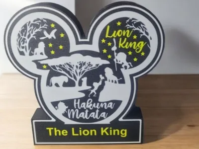 Mickey Head @ The lion King Led LigtBox