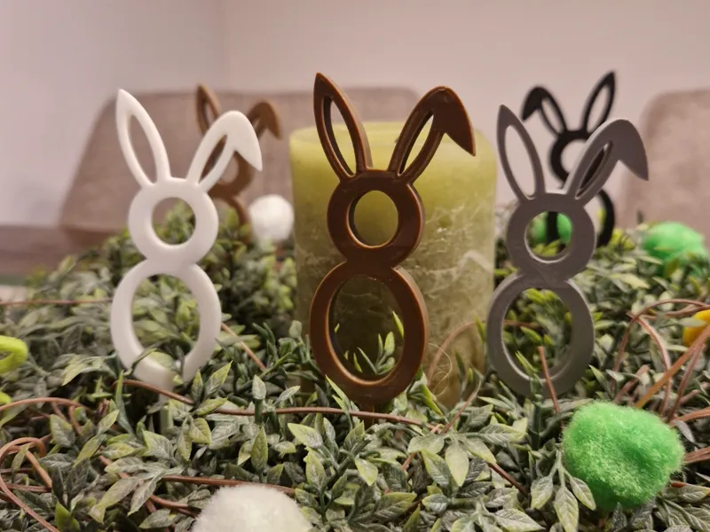 Osterhase Stecker für Kranz