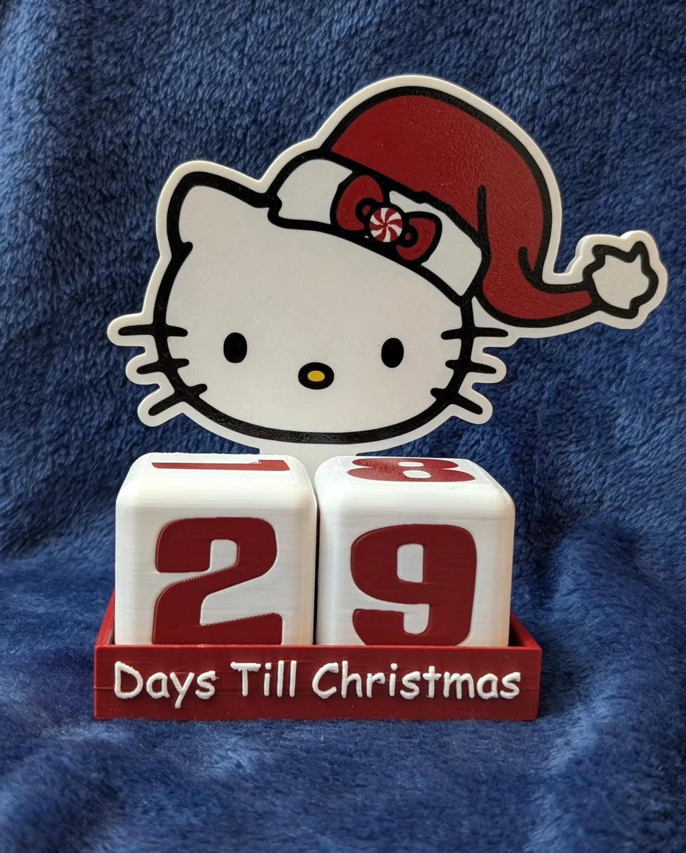 Hello Kitty Countdown Till Christmas - Free 3D Print Model - MakerWorld