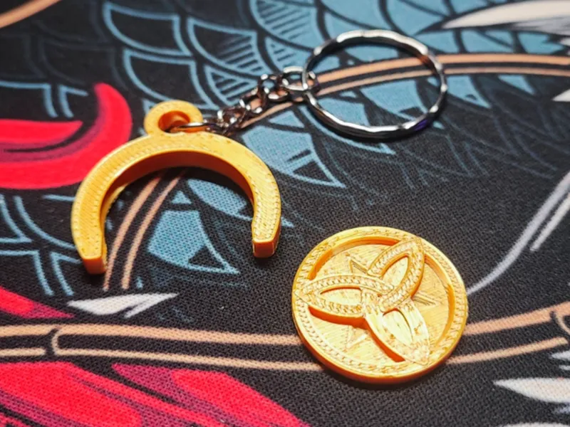 Shopping cart Mora coin 1€ keychain holder