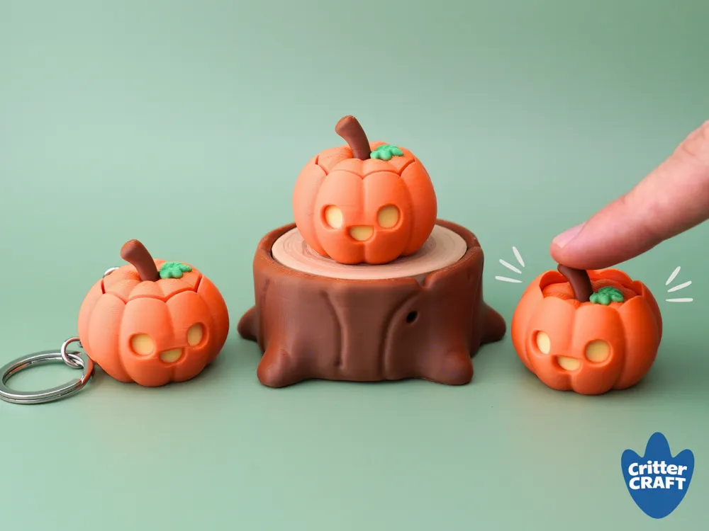 Accesorio de iluminación decorativa: Mini Jack-O-Lantern Clicker Fidget Toy. Referencia del modelo original.