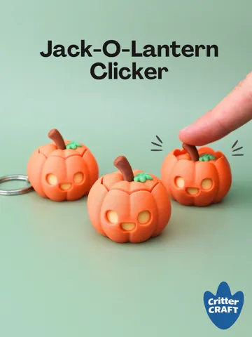 Accesorio de iluminación decorativa: Mini Jack-O-Lantern Clicker Fidget Toy — vista de referencia 2