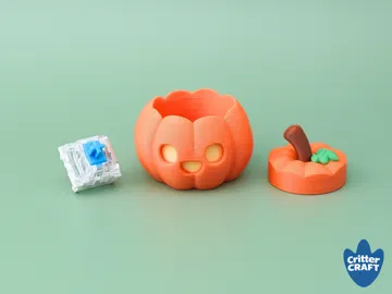 Accesorio de iluminación decorativa: Mini Jack-O-Lantern Clicker Fidget Toy — vista de referencia 3