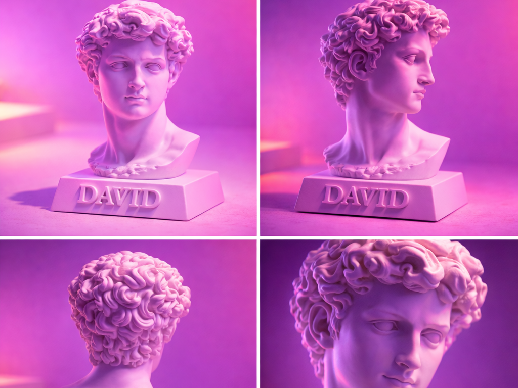 Michelangelo'S DAVID Bust Sculpture