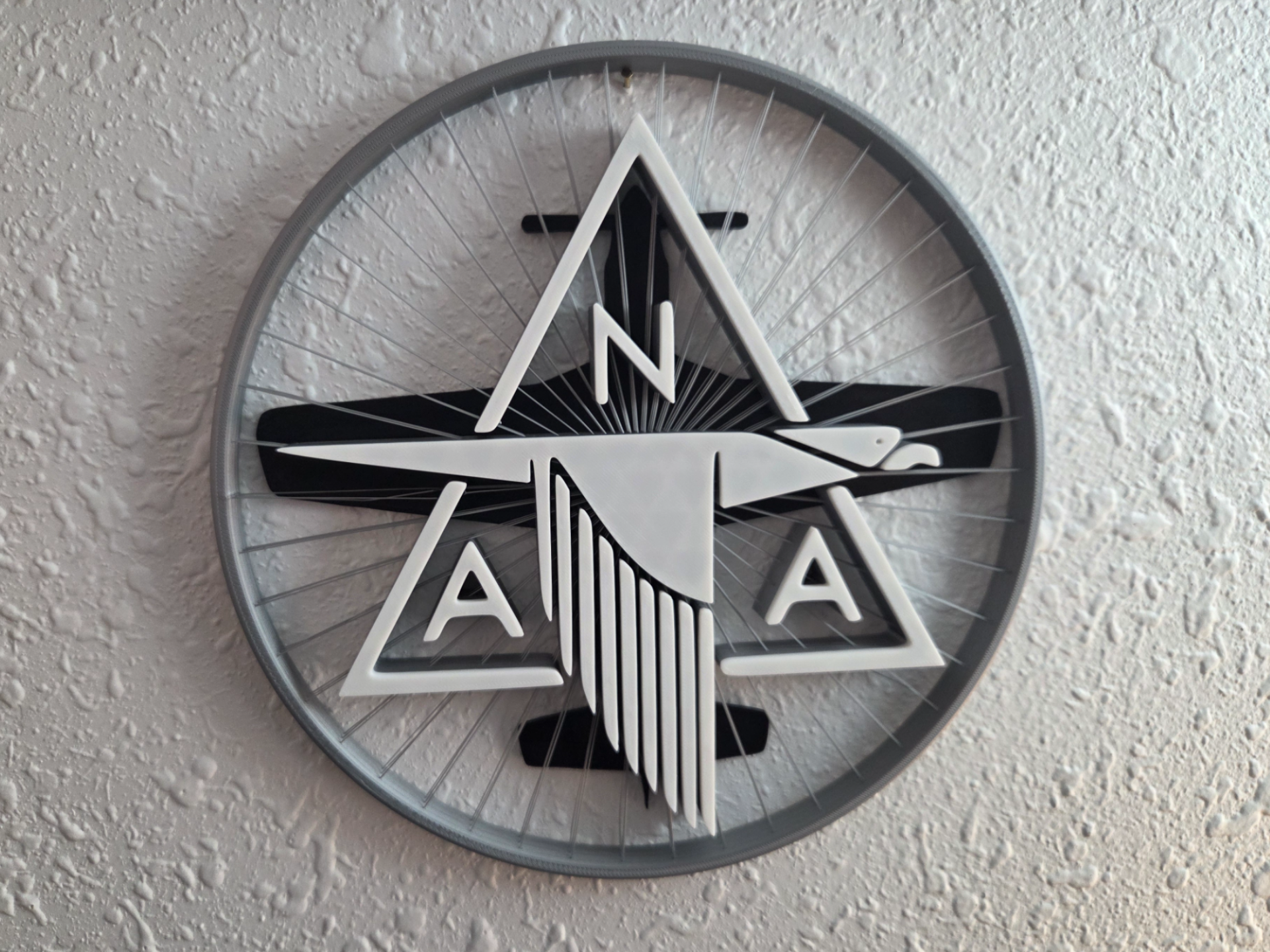 P-51 Mustang North American Aviation String Art 3D model