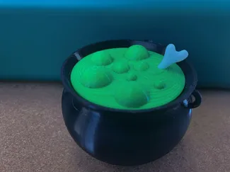 Halloween witch's cauldron