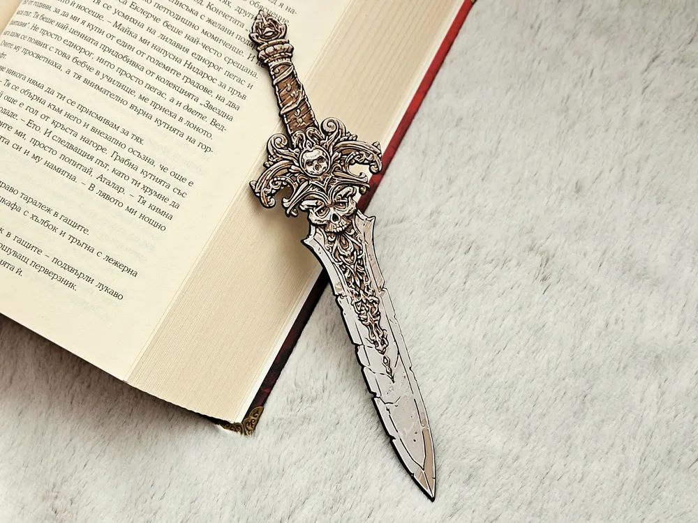 Skullthorn Blade - Bookmark - Free 3D Print Model - MakerWorld