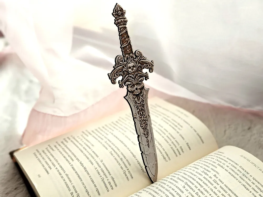 Skullthorn Blade - Bookmark - Free 3D Print Model - MakerWorld