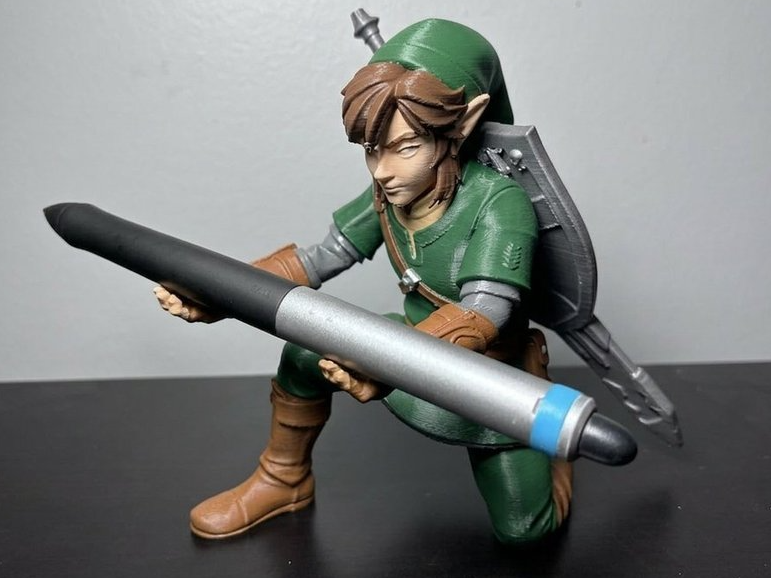 Link Zelda Pen & Tool Holder - Zelda Desk Decor