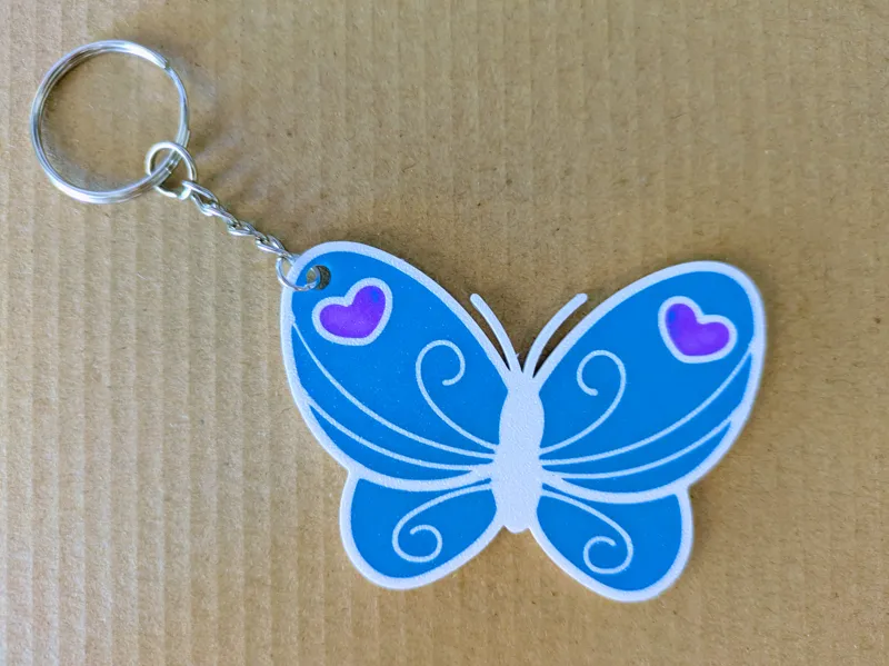 Fantastic butterfly keychain