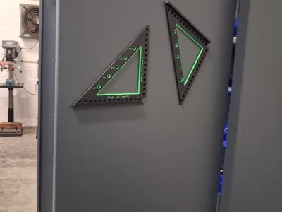 Magnetic 2-piece speed square