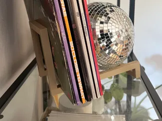 Moderne Schallplatten Halterung