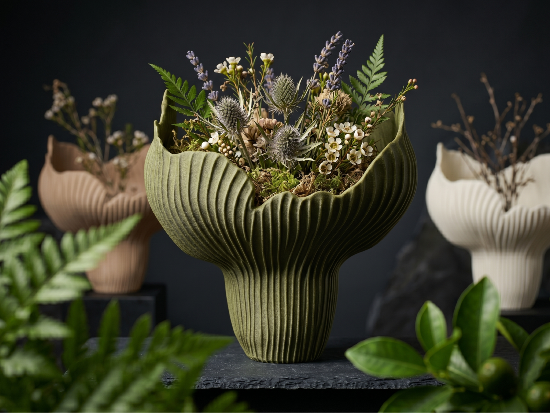 BloomFlare Vase – Organic Flared Flower Vase