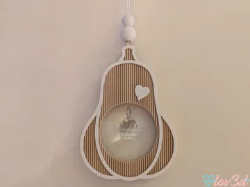 Adorno temático: Boho Butternut Pumpkin Crystal Suncatcher — vista de referencia 3