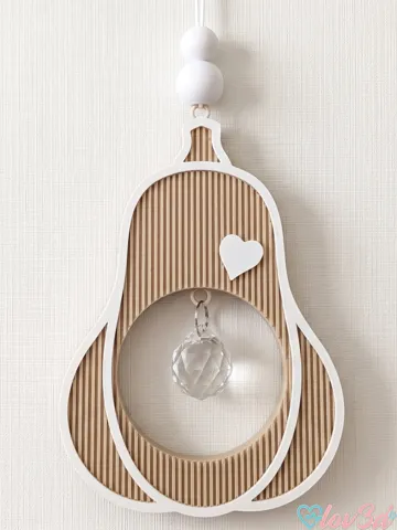 Adorno temático: Boho Butternut Pumpkin Crystal Suncatcher — vista de referencia 2