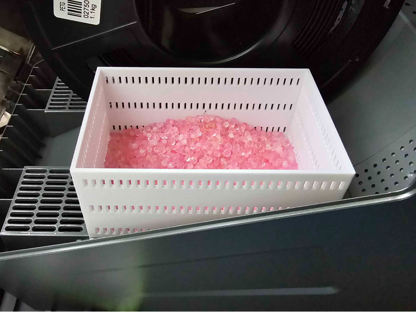 Parametric silica drying basket for creality dryer