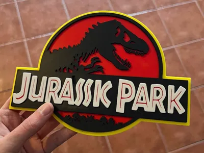 3D Jurassic Park logo