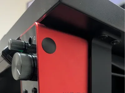 Focusrite Scarlett 2i2 underdesk vertical mount