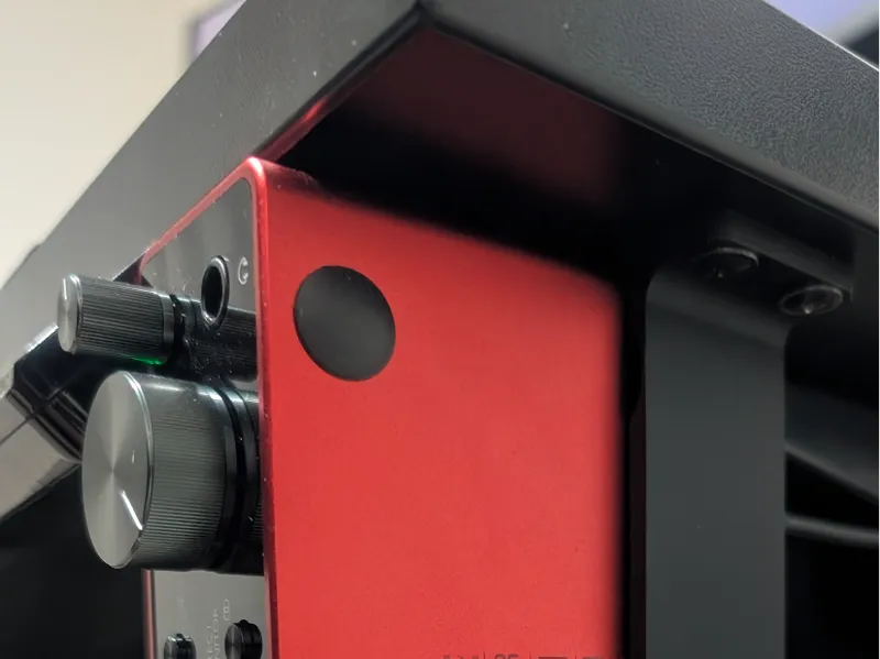 Focusrite Scarlett 2i2 underdesk vertical mount