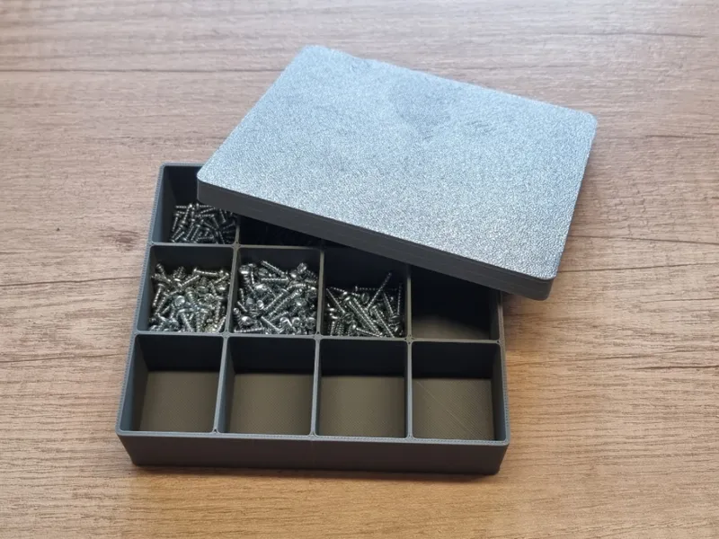 Parametric sorting box with lid