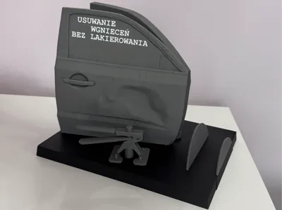 Advertisement for PDR+business card holder