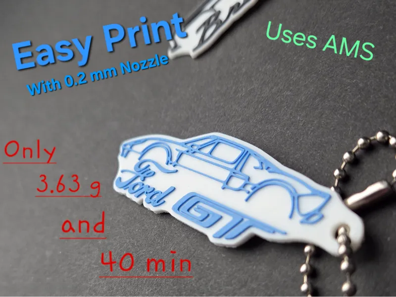 Ford GT Keychain