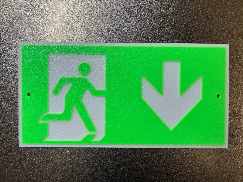 Emergency Exit Door Sign